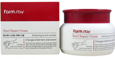 FarmStay Snail Repair Cream Восстанавливающий крем с экстрактом улитки 100 мл — Makeup market