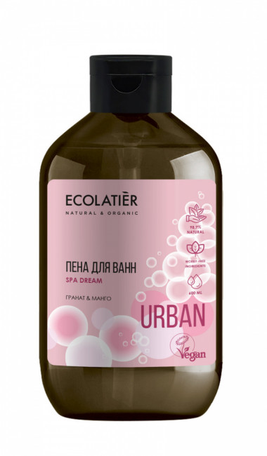 Ecolab Ecolatier Urban Пена для ванн Гранат&amp;Манго 600 мл — Makeup market