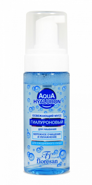 Флоресан Aqua Hyaluron Освежающий мусс для умывания 150 мл  — Makeup market
