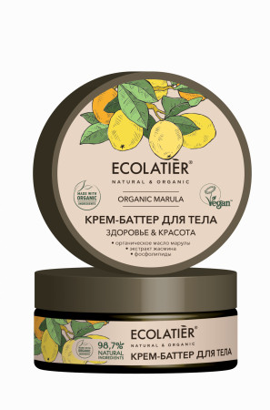 Ecolab Ecolatier Organic Farm GREEN &quot;MARULA Oil&quot; Крем-баттер для тела Здоровье+Красота 150мл — Makeup market