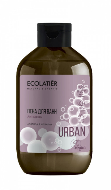 Ecolab Ecolatier Urban Пена для ванн Лаванда&amp;Нектарин 600 мл — Makeup market