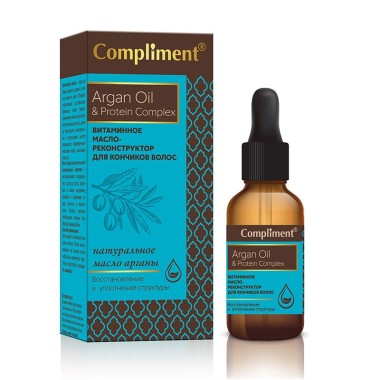 Compliment Argan Oil &amp; Рrotein Сomplex Витаминное масло-реконструктор 25 мл — Makeup market