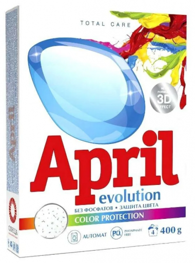 Сонца Порошок April Evolution 400 г автомат Color Protection — Makeup market