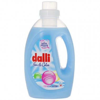 Dalli Фейн колор мягкое моющее средство для стирки тонких и нежных цветных тканей 1,1 л — Makeup market