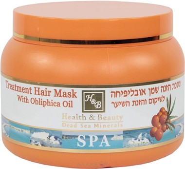 Health&amp;Beauty Маска для сухих волос с маслом Облепихи 250мл — Makeup market