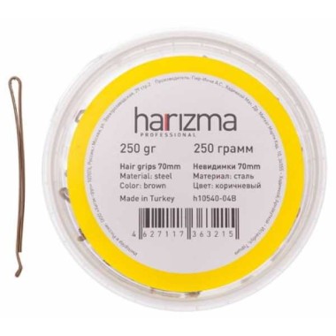 Harizma Невидимки 250гр.коричневые прямые укороченный верх 70мм. h10540-04B — Makeup market
