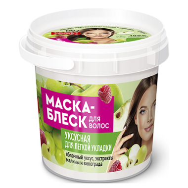 Фитокосметик Народные Рецепты Organic Маска для волос уксусная для лёгкой укладки банка 155 мл — Makeup market