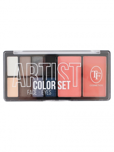 Триумф TF Палетка для макияжа Artist Color Set №22 серо-синяя гамма CTE32 — Makeup market