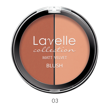 LavelleCollection Румяна компактные 2-цветные тон 03 персик BL09-03 — Makeup market