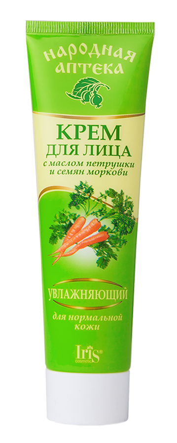 Iris Народная аптека Крем для лица Петрушка семена моркови для нормальной кожи 100 мл — Makeup market