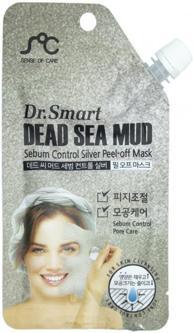 Dr. Smart Маска-пленка с грязью мертвого моря Dr.Smart — Makeup market
