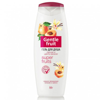 Iris Gentle Fruit Гель для душа Персик и цветы ванили 400 мл — Makeup market