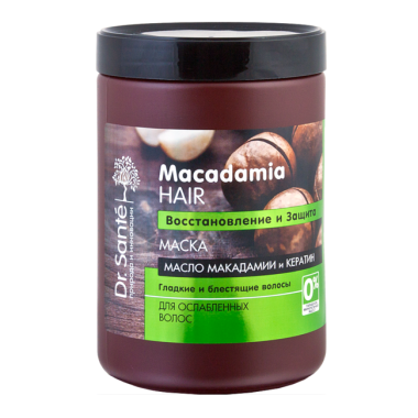 Эльфа Dr.Sante Macadamia Маска для волос 1000 мл — Makeup market
