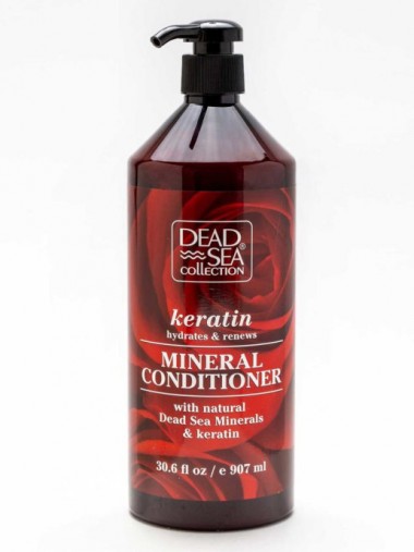 Dead Sea Collection Кондиционер для волос с минералами Мертвого моря и Кератином 907 мл с дозатором — Makeup market