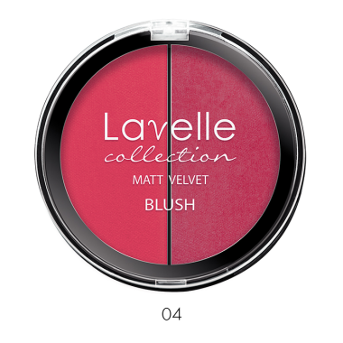 LavelleCollection Румяна компактные 2-цветные тон 04 ягодный BL09-04 — Makeup market