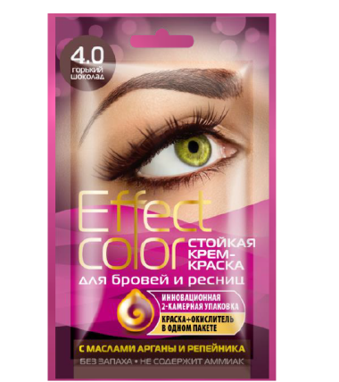 Фитокосметик Крем-краска Effect color для бровей и ресниц 3 мл — Makeup market