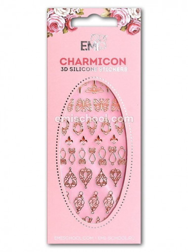 E.Mi. Charmicon 3D Silicone Stickers Украшение золото №1 — Makeup market