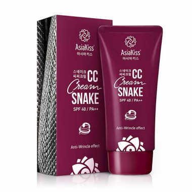 AsiaKiss Крем CC с пептидом змеиного яда Snake CC cream 60 мл — Makeup market
