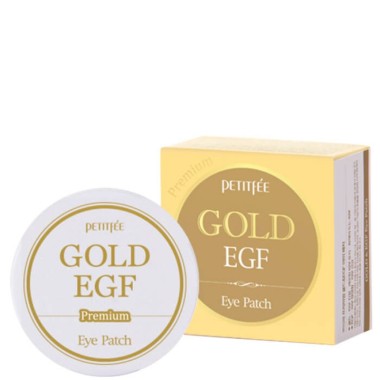 Petitfee Патчи для глаз гидрогелевыя с золотом и EGF Премиум 60 шт — Makeup market