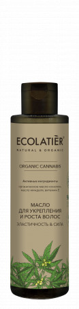 Ecolab Ecolatier Organic Farm GREEN &quot;CANNABIS Oil&quot; Масло для укрепления и роста волос Эластичность+Сила 200мл — Makeup market